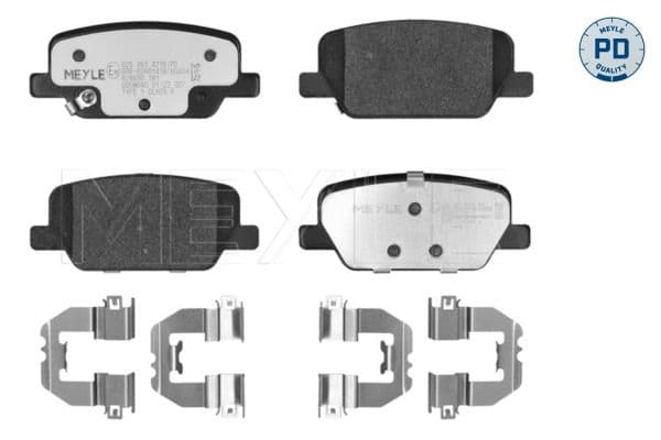 set placute frana,frana disc MEYLE -PD: Advanced performance and design. 025 261 4216/PD