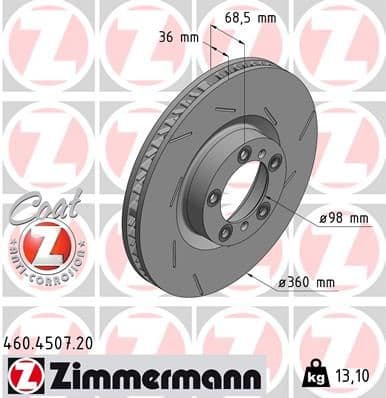 Disc frana ZIMMERMANN COAT Z 460.4507.20