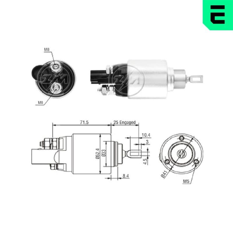 Solenoid, electromotor ERA ZM381