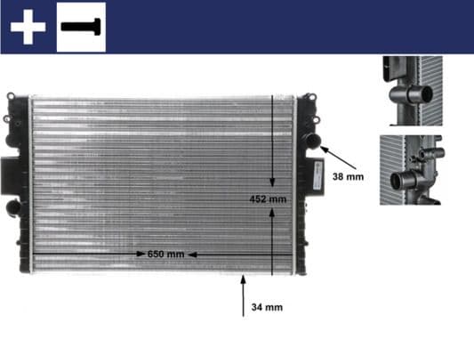 Radiator, racire motor MAHLE BEHR CR 1551 000S