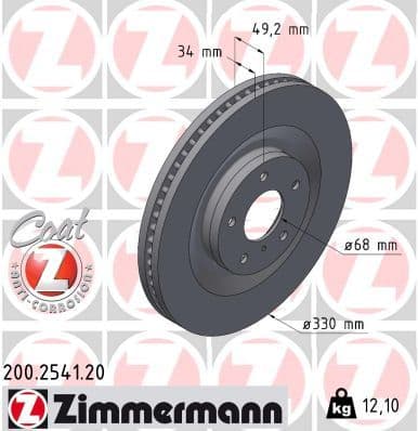 Disc frana ZIMMERMANN COAT Z 200.2541.20