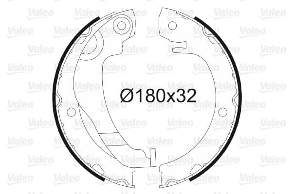 Set saboti frana, frana de mana VALEO 564183