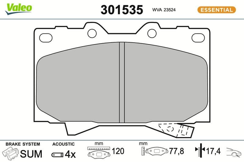 set placute frana,frana disc VALEO FIRST 301535