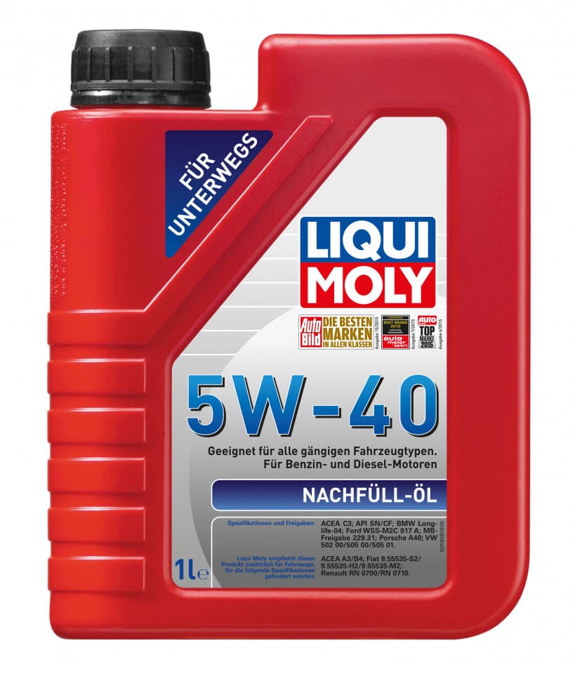 Ulei de motor LIQUI MOLY pentru completare 5W-40 1L