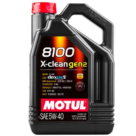 Ulei de motor MOTUL 8100 X-Clean gen2 5W-40 5L
