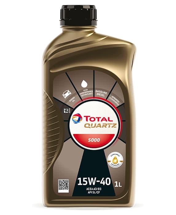Ulei de motor TOTAL Quartz Energy 5000 15W-40 1L