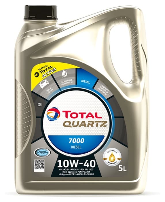 Ulei de motor TOTAL Quartz 7000 Diesel 10W-40 5L