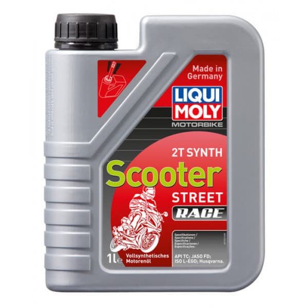 Ulei de motor LIQUI MOLY Motorbike 2T Synth Scooter Street Race 1L