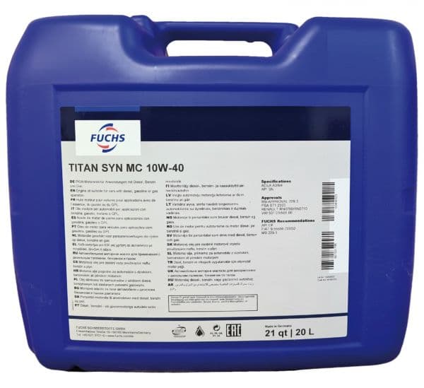 Ulei de motor FUCHS TITAN SYN MC 10W-40 20L