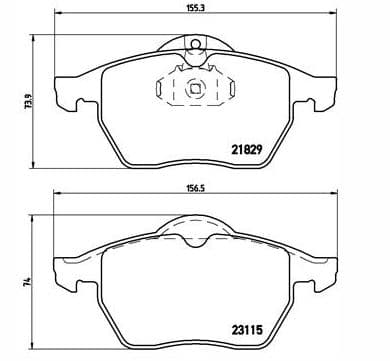 set placute frana,frana disc KRIEGER 0950006147