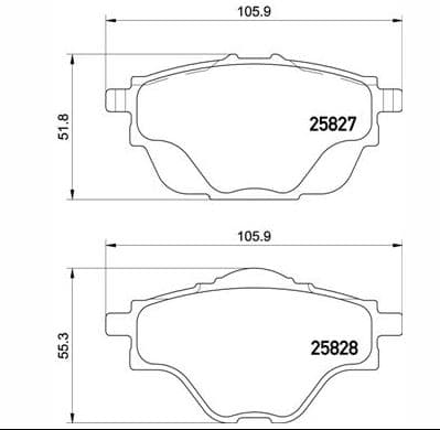 set placute frana,frana disc KRIEGER 0950006470