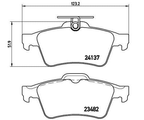 set placute frana,frana disc KRIEGER 0950006042