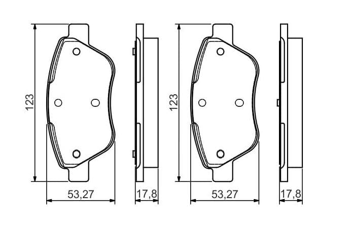 set placute frana,frana disc KRIEGER 0950006353