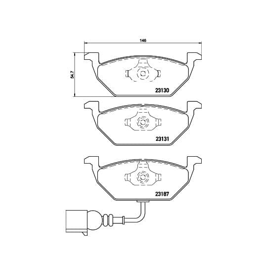 set placute frana,frana disc KRIEGER 0950006002
