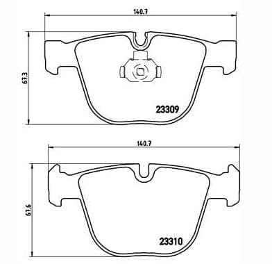set placute frana,frana disc KRIEGER 0950006347