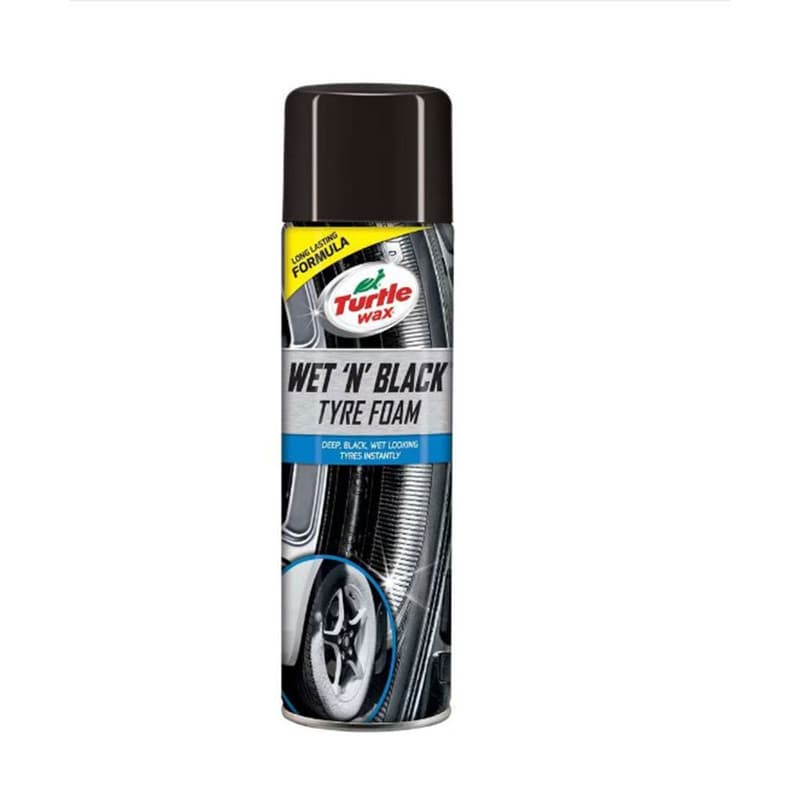 Spray spuma luciu anvelope TURTLE WAX Wet'n'Black Tyre Foam 500ml
