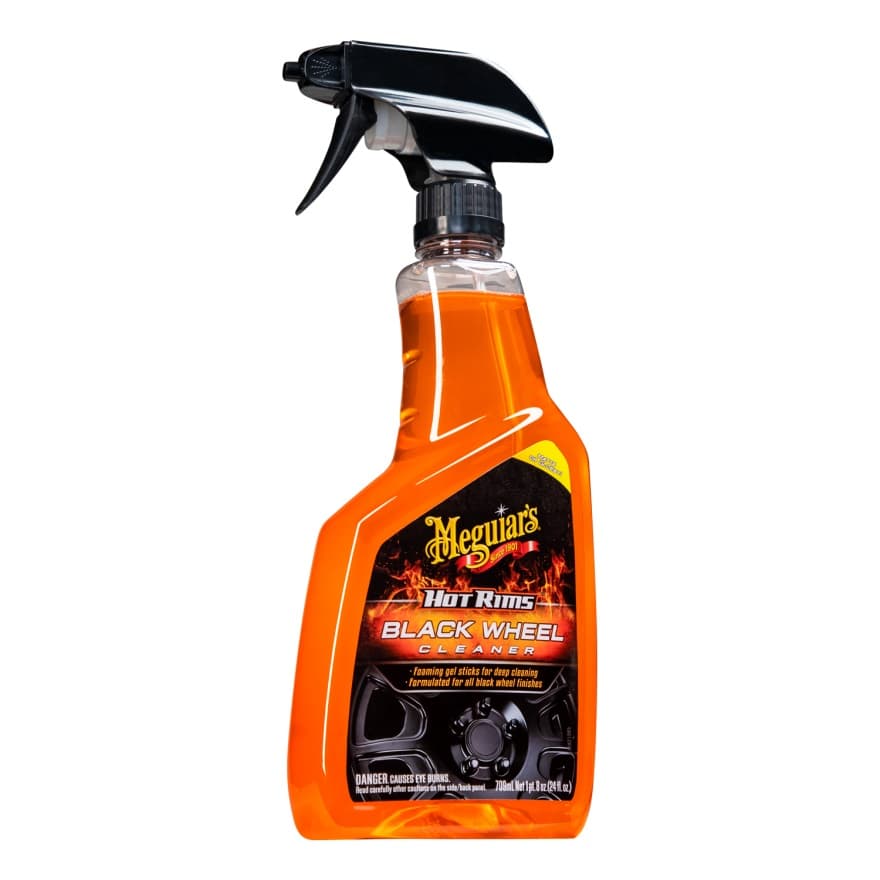 Solutie curatat jante si anvelope de culoare neagra, MEGUIAR'S Hot Rims Black Wheel Cleaner 709ml
