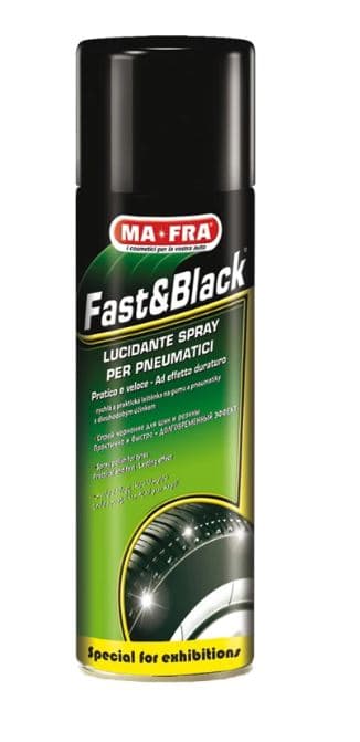 Spray silicon negru special pentru anvelope Fast&Black 500ml MA-FRA