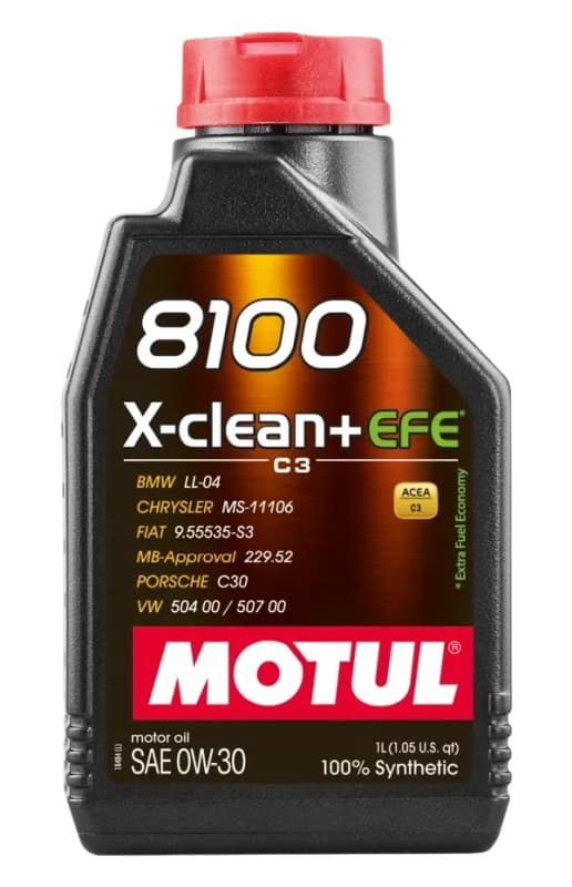 Ulei de motor MOTUL 8100 X-CLEAN+ EFE 0W-30 1L