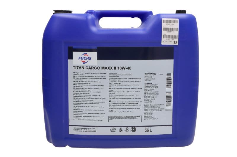 Ulei de motor FUCHS Titan Cargo Maxx II 10W-40 20L