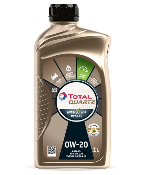 Ulei de motor TOTAL Ineo Quartz Xtra LL 0W-20 1L