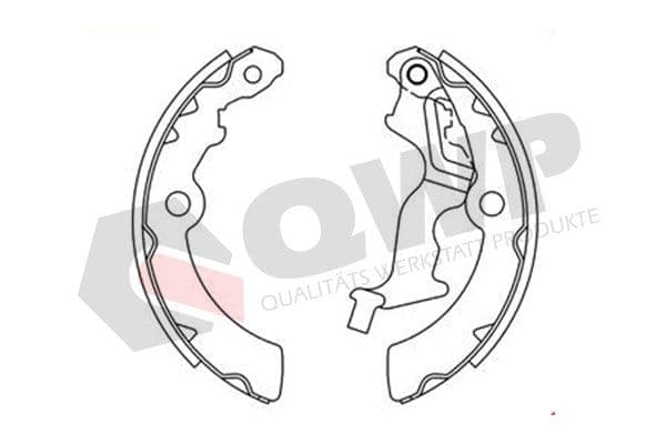 Set saboti frana Dacia Spring QWP WBS358