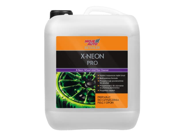 Solutie curatat jante si anvelope MOJE AUTO DETAILER X-Neon PRO Wheel and Tire Cleaner 5L