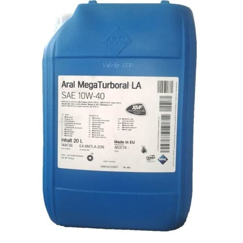 Ulei de motor ARAL MEGATURBORAL LA 10W-40 20L