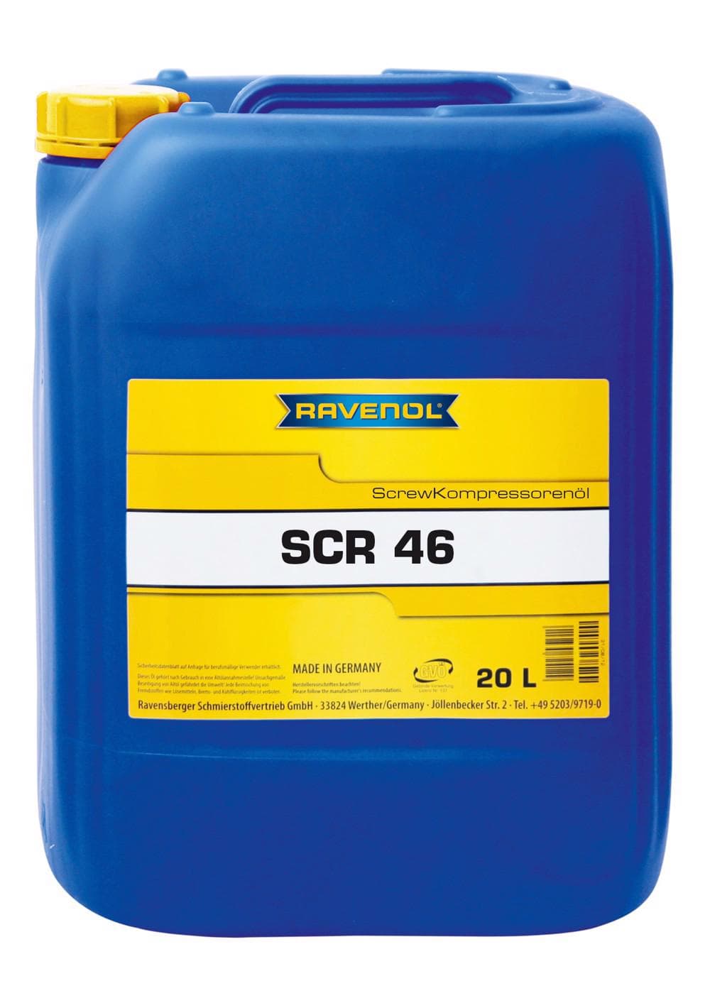 Ulei compresor RAVENOL SCR 46 Screw Kompressorenoel 20L