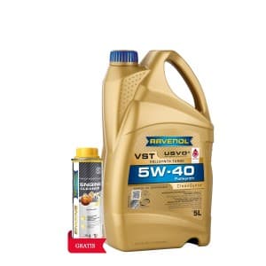 Ulei de motor RAVENOL VST 5W-40 5L USVO + Aditiv RAVENOL Prof Engine Cleaner 0.3L
