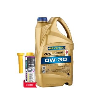 Ulei de motor RAVENOL VSW 0W-30 5L USVO + Aditiv RAVENOL Diesel Clean Extreme 0.3L