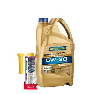 Ulei de motor DXG 5W-30 5L USVO + Aditiv RAVENOL Diesel Power Perf 0.3L