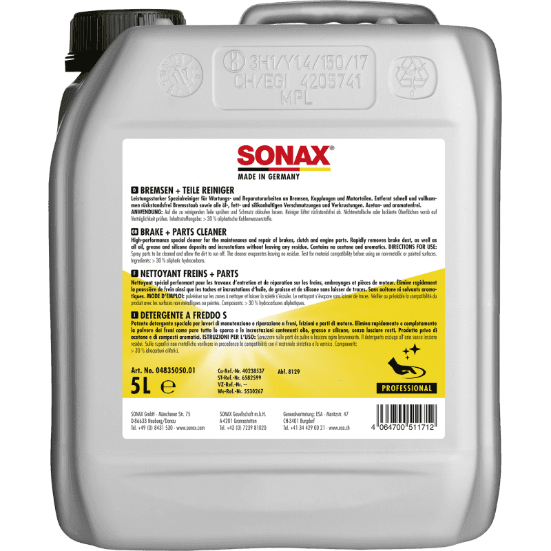 Solutie curatat frana si ambreiajul SONAX 5L