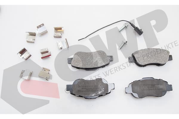 set placute frana,frana disc QWP WBP708