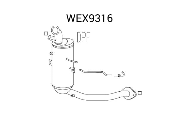 Filtru funingine/particule, sist.de esapament QWP WEX9316