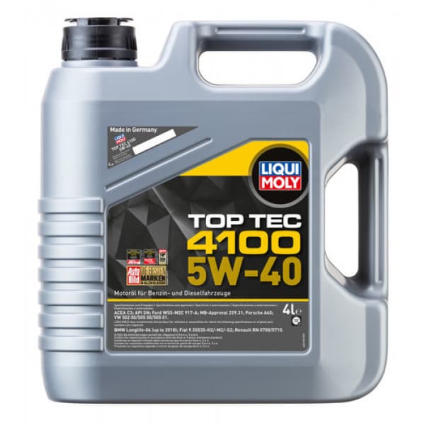 Ulei de motor LIQUI MOLY Top Tec 4100 5W-40 4L