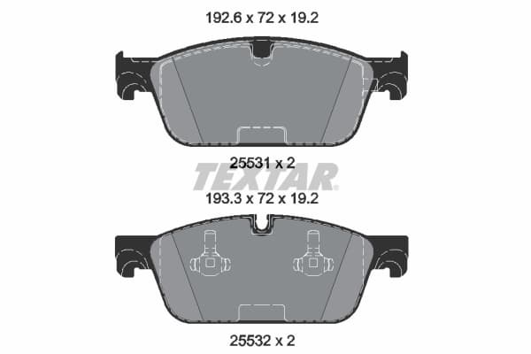 Set placute frana disc TEXTAR 2553101