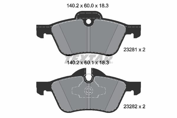 Set placute frana disc TEXTAR 2328101