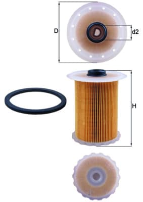 Filtru combustibil MAHLE KX 183D