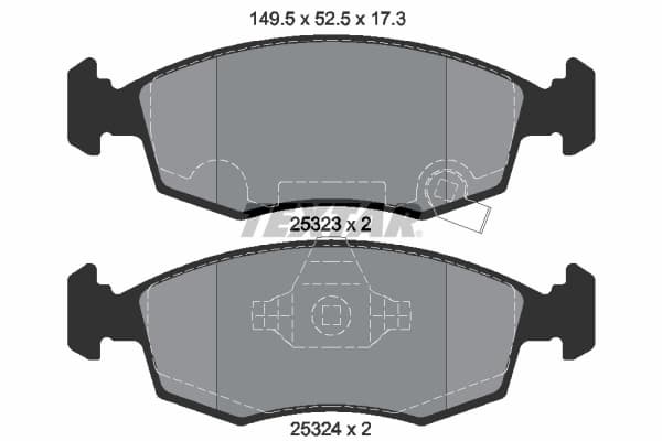 Set placute frana disc TEXTAR 2532301