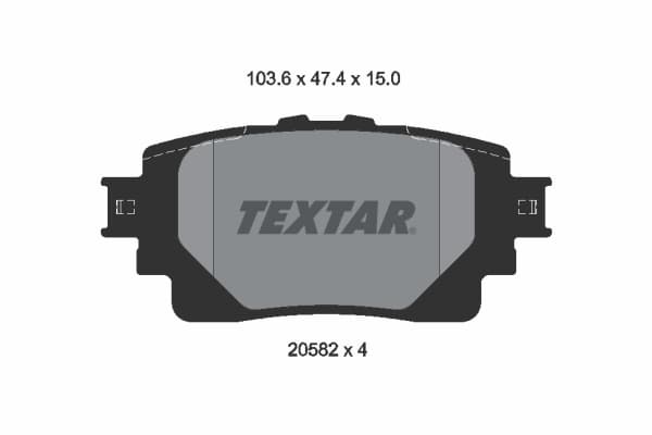 Set placute frana disc TEXTAR 2058201