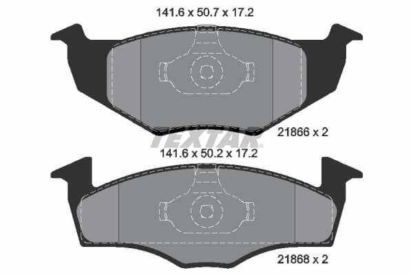 Set placute frana disc TEXTAR 2186602