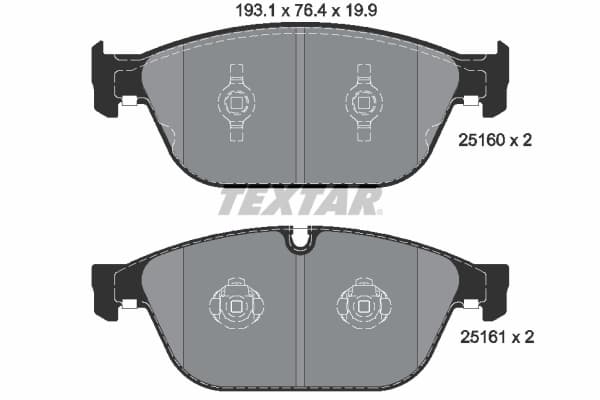 Set placute frana disc TEXTAR 2516002