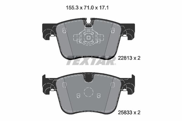 Set placute frana disc TEXTAR 2281301
