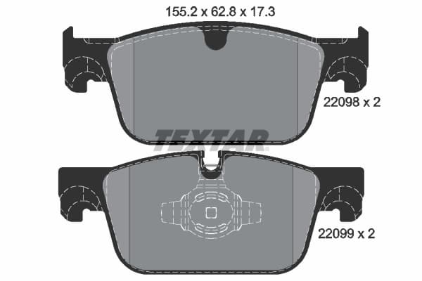 Set placute frana disc TEXTAR 2209801