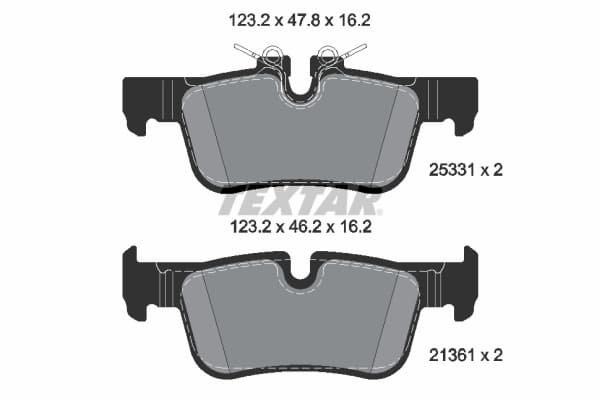 Set placute frana disc TEXTAR 2533101
