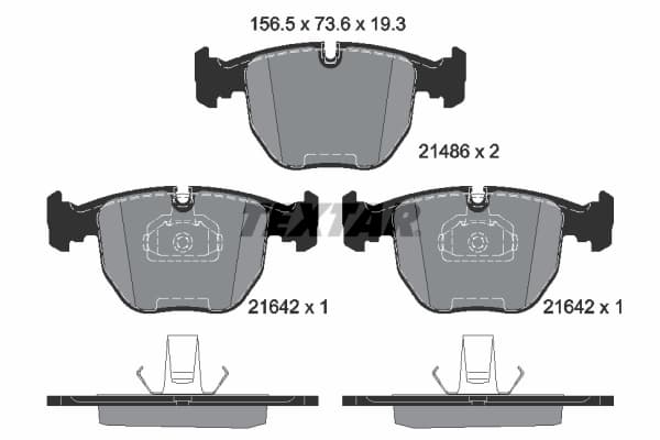 Set placute frana disc TEXTAR 2148602