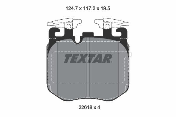 Set placute frana disc TEXTAR 2261801