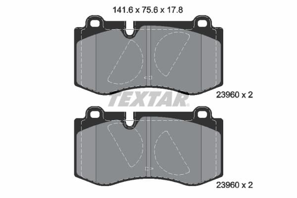 Set placute frana disc TEXTAR 2396001