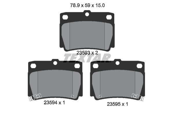Set placute frana disc TEXTAR 2359301